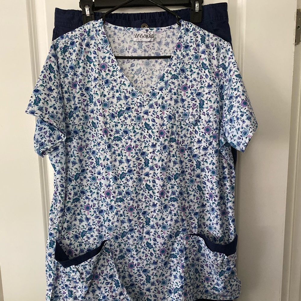 UA scrub set with butter soft pants